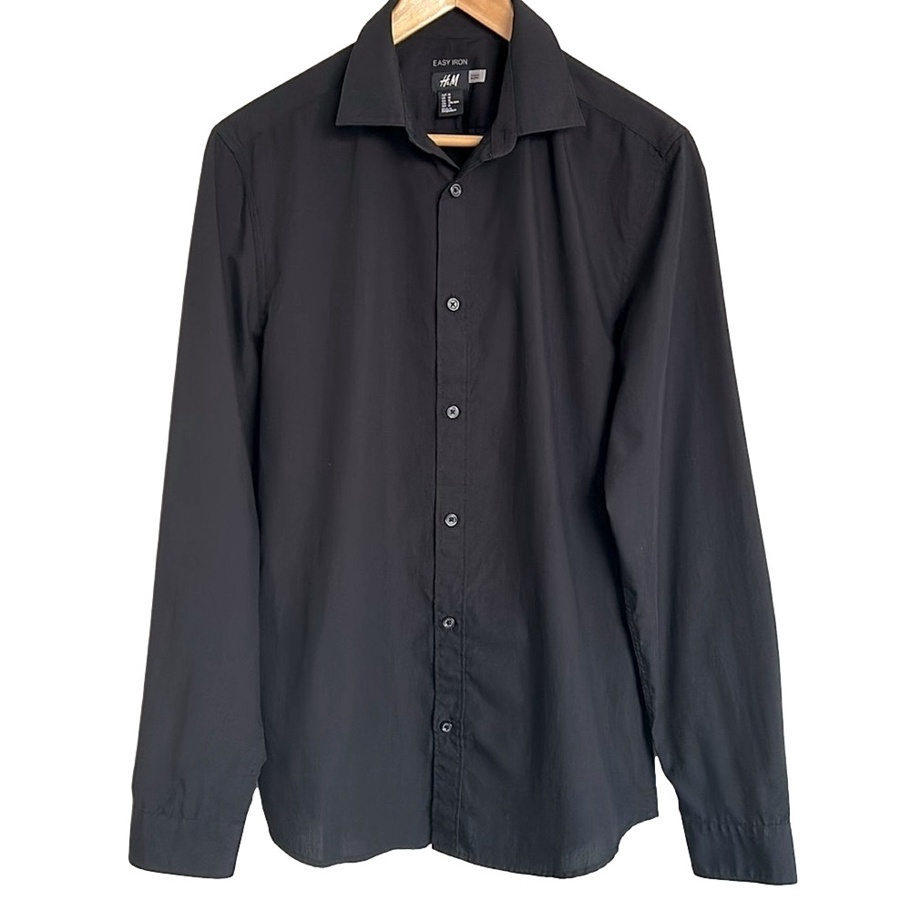 H&M Shirt Collared Easy Iron Button Down Medium
